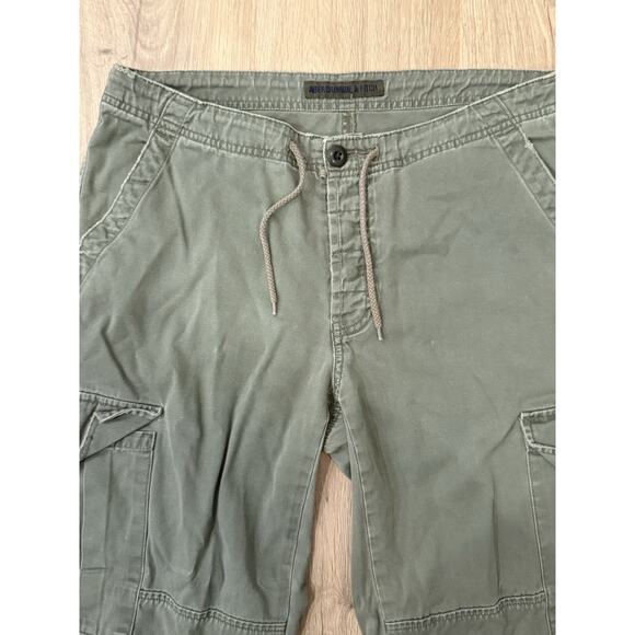 Vintage 90’s / Y2K Abercrombie & Fitch Paratrooper Cargo Pants Sz Medium Green - Picture 6 of 8